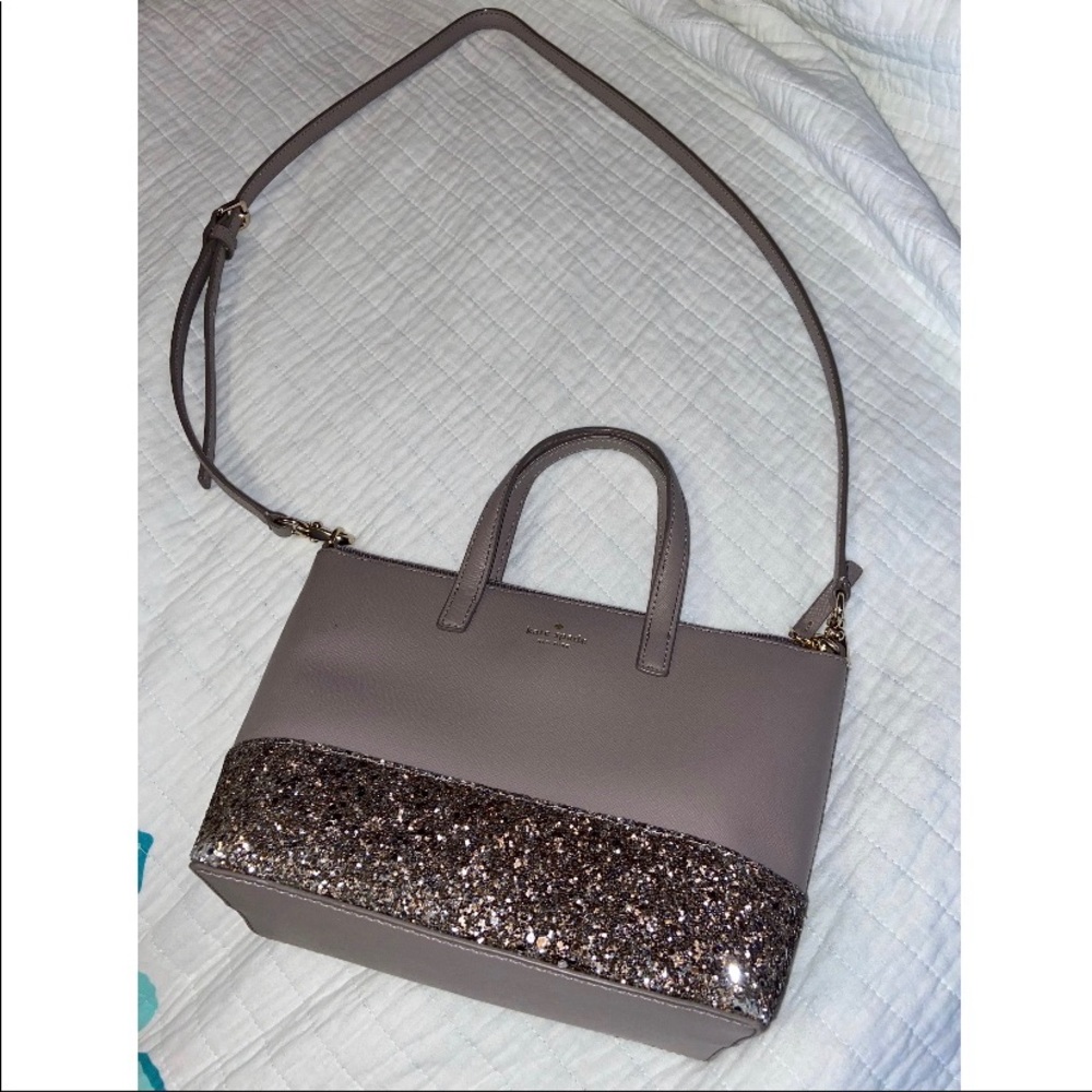Kate Spade Glitter Satchel Crossbody Glitter